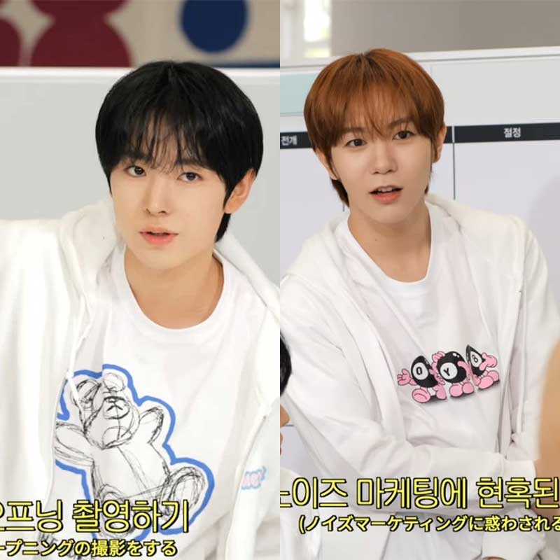 NCT WISH得能勇志广濑辽同款短袖T恤纯棉印花内搭打底衫男女夏季