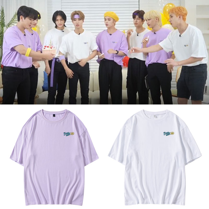 STRAYKIDS 2021 STAYweeK三周年周边同款短袖T恤宽松打歌衣服