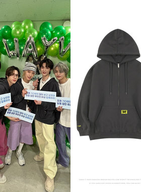 WayV威神V2025亚巡演唱会OnTheWay周边同款衣服印花卫衣拉链开衫