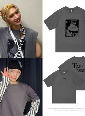 WayV威神V李永钦TEN亚巡演唱会周边衣服同款宽松纯棉印花短袖T恤