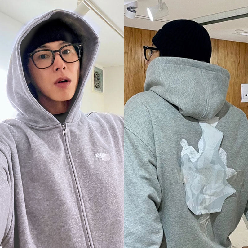 东方神起郑允浩I-KNOW快闪周边衣服同款卫衣印花宽松拉链帽衫外套