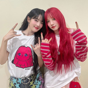 夏上衣 T恤衣服纯棉打底衫 GIDLE宋雨琦迷你专YUQ1周边应援同款 短袖