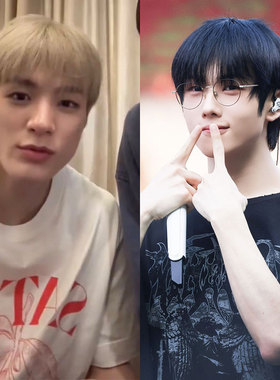 NCTDREAM李帝努朴志晟同款衣服印花短袖T恤夏季男装女纯棉打底衫