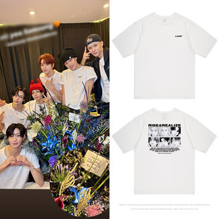 RIIZE2025演唱会周边将太郎宋银硕朴元彬衣服同款短袖T恤纯棉男女