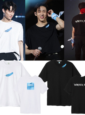 GOT7组合NESTIVAL 2018 WINTER TALE演唱会周边短袖T恤男女打底衫