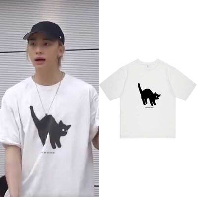 Straykids黄铉辰同款衣服短袖T恤