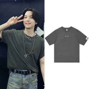 防弹少年团闵玧其SUGA AgustD D-DAY演唱会周边同款衣服短袖t体恤