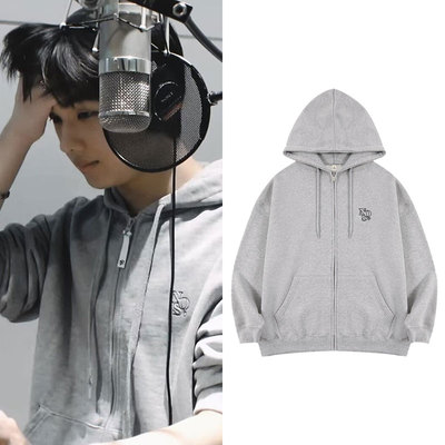 NCTDREAM朴志晟同款卫衣服字母印花加绒薄拉链开衫春秋冬季打歌服