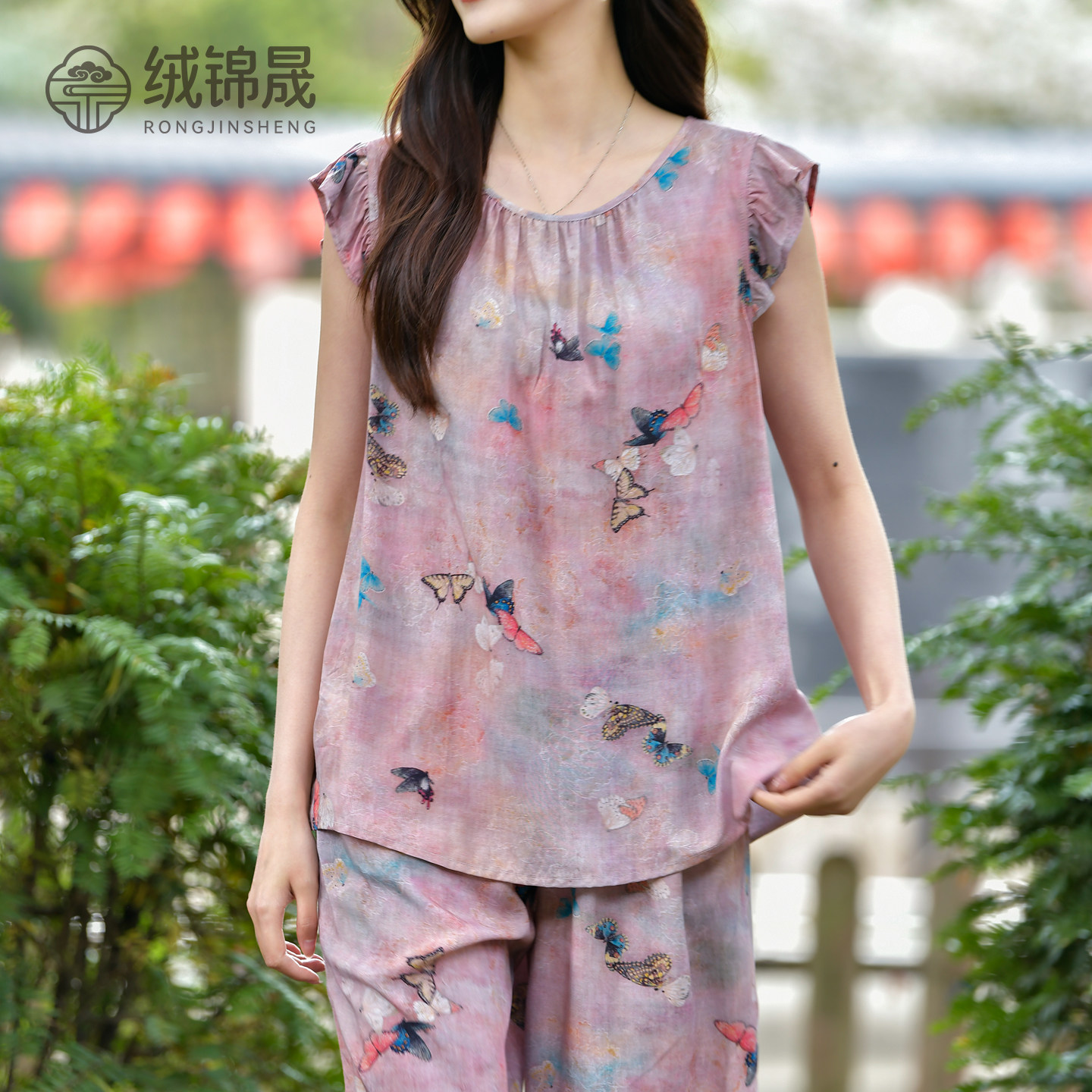 2026夏季棉绸时尚外穿套装图片