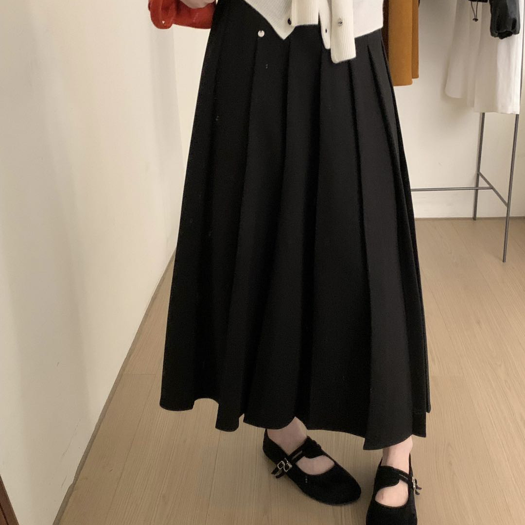 补单王定制面料上新即爆单白月光神裙～承包一整个秋冬的毛呢百褶