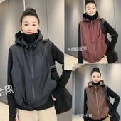 5059太谷省心穿搭时尚 户外简约百搭休闲大版 潮流双面穿夹棉马甲