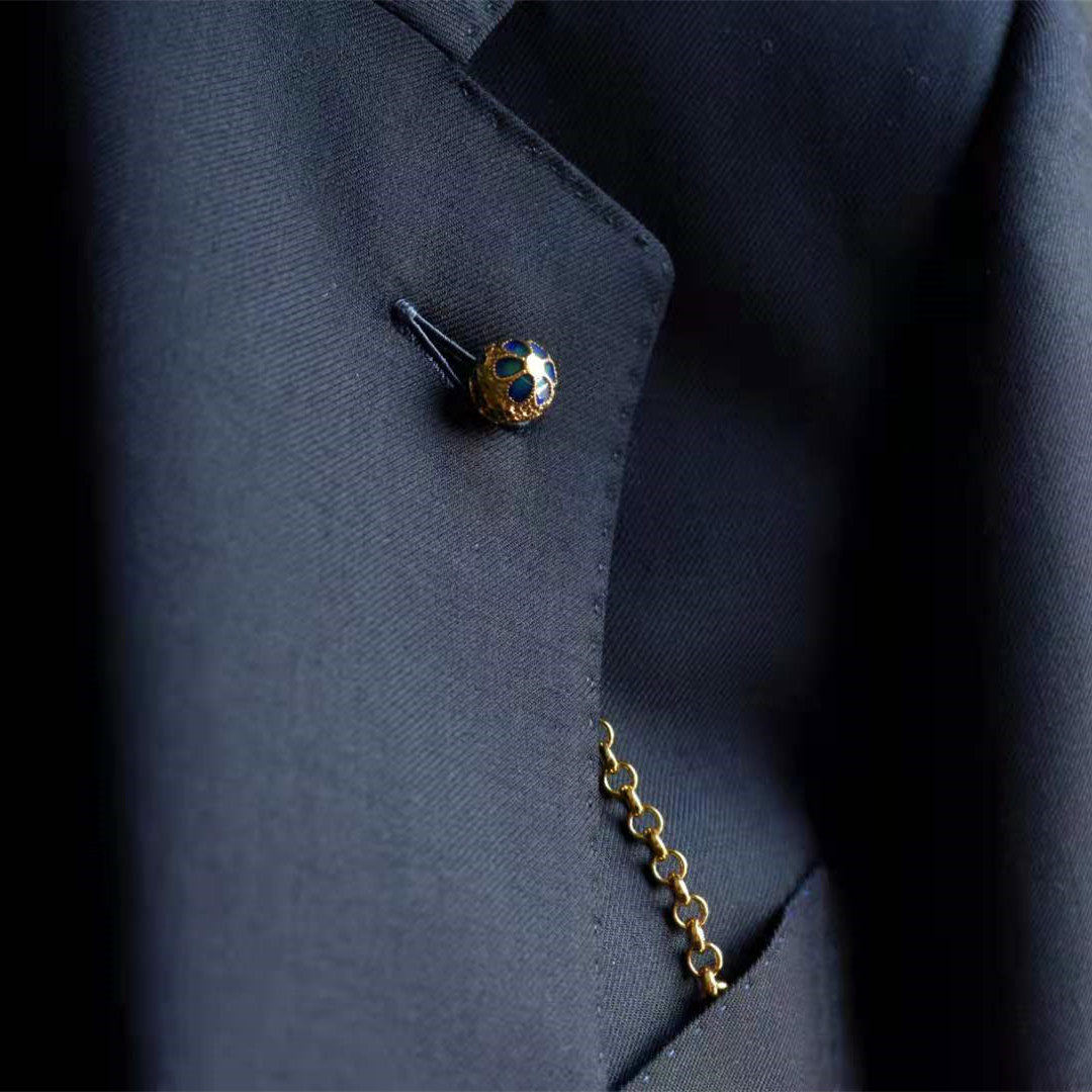 轻奢西装插花原创胸针