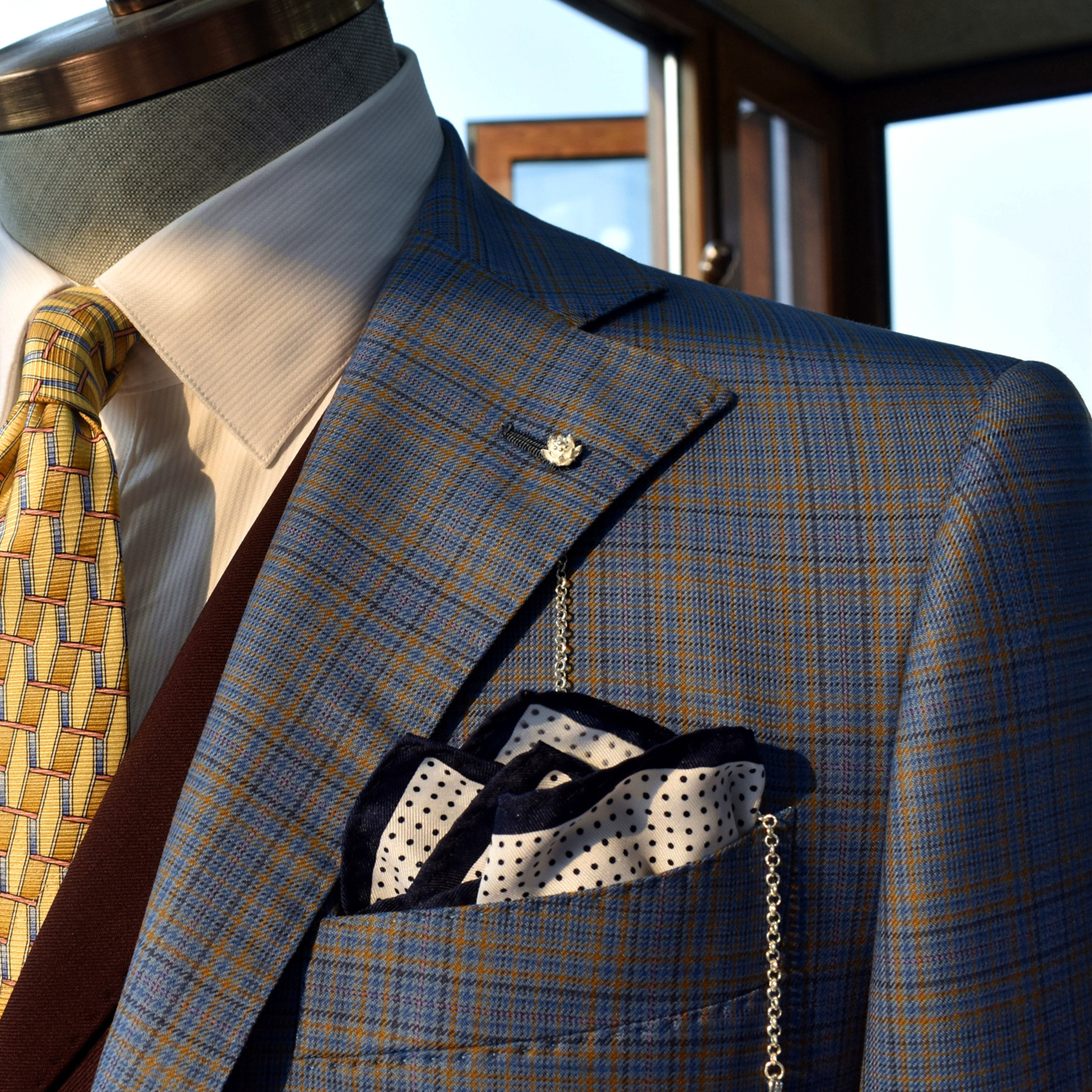 Maguolo 925银Lapel Chain高端配饰 领链西服链驳头链插花眼胸针|ruв категории Аксессуары, запонки - от Buy2taobao.com для оказания профессиональной услуги покупки агента Taobao