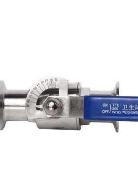 不锈钢刻度盘快装球阀90度开关卫生阀门304卡箍卡扣BallValve