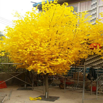 假银杏仿真银杏树假树大型绿植工程橱窗装饰许愿树婚庆道具树包邮