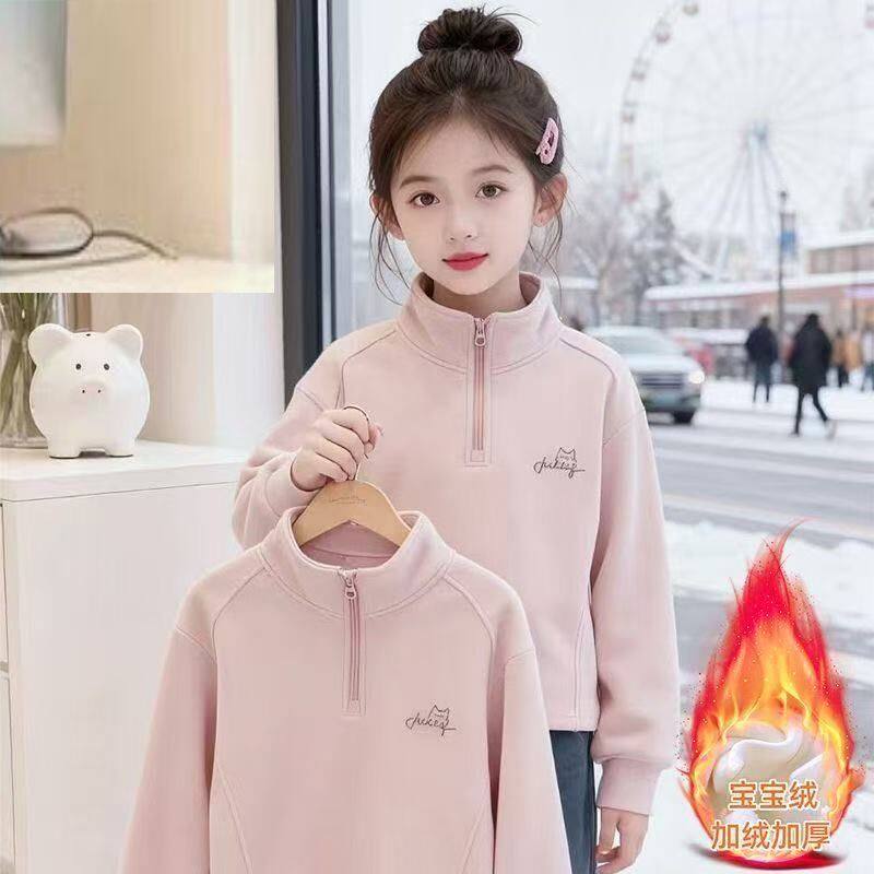 小猫秋冬德绒卫衣加绒休