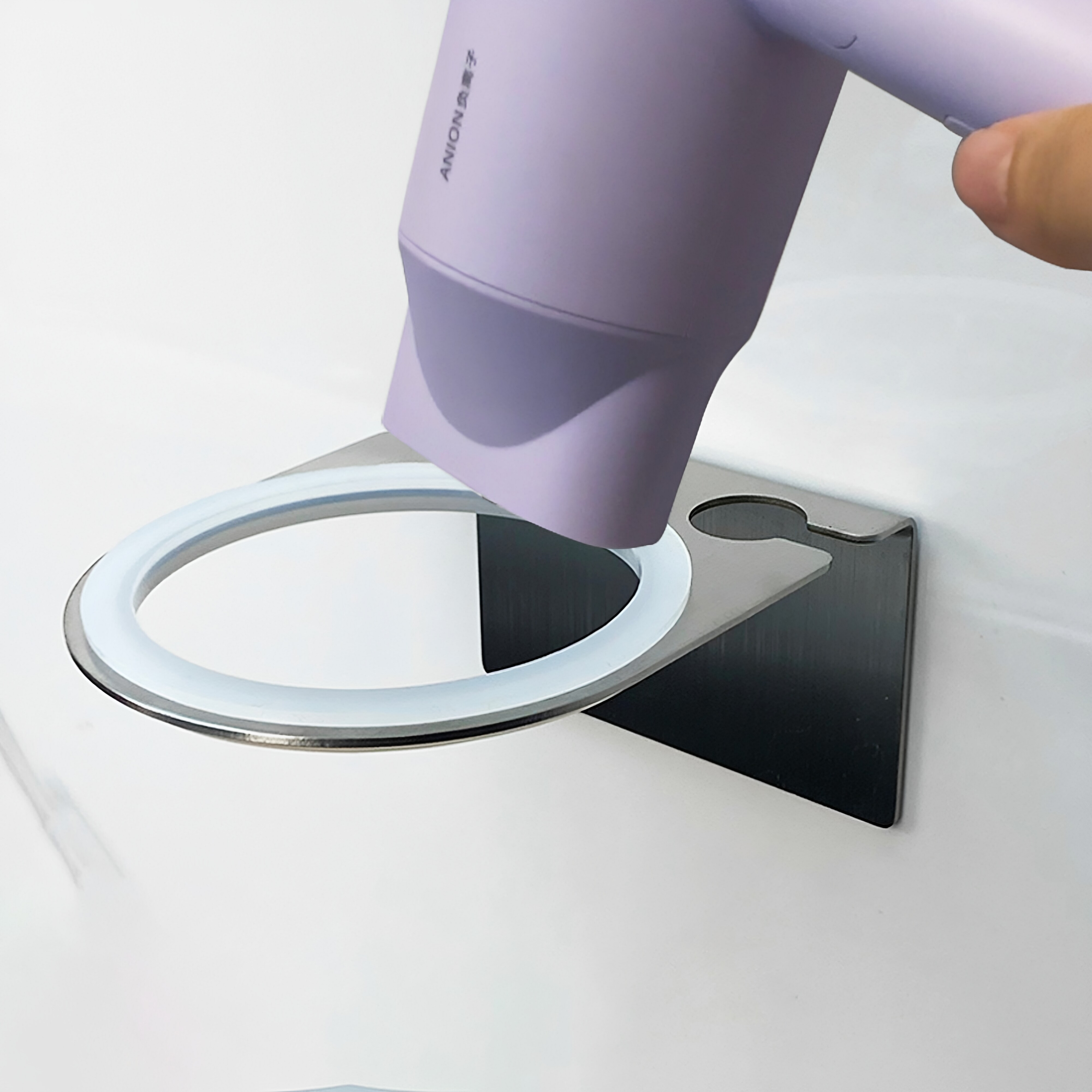 风筒支架吹风机壁挂架子304不锈钢家用酒店理发店卫生间免打孔