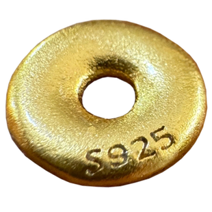 S925银镀金隔片大孔垫片文玩手串配件星月菩提108佛珠diy配饰