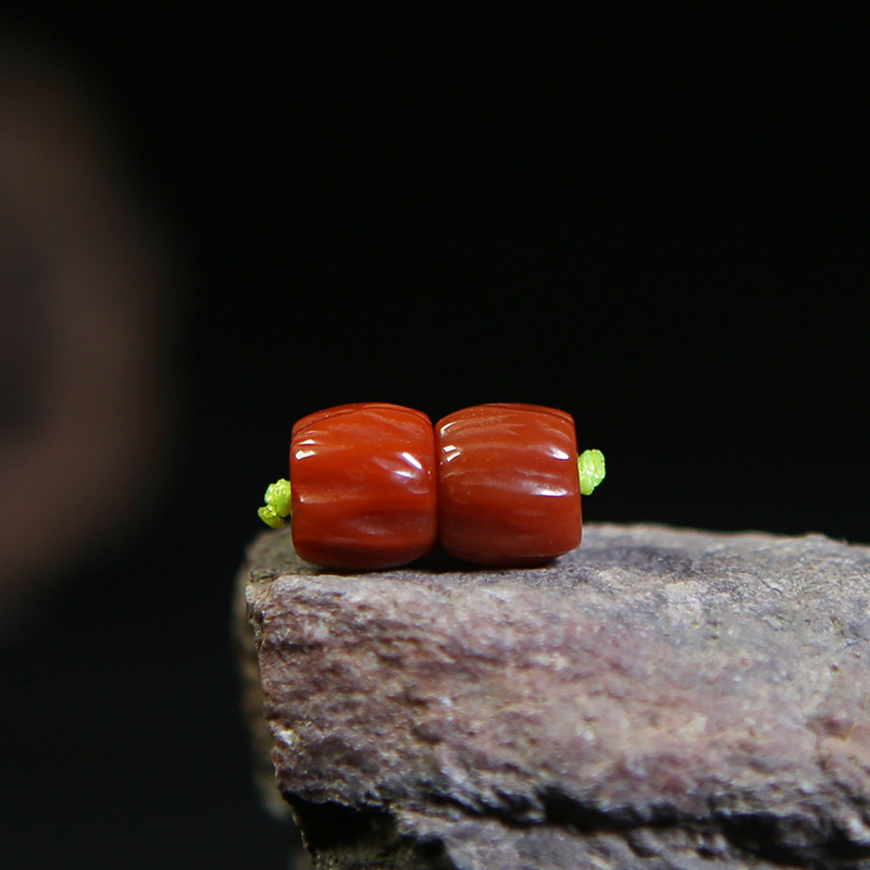 南红凉山百香籽金刚星月菩提桶珠