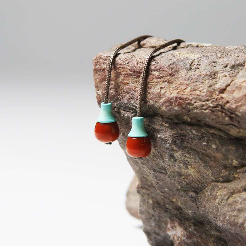 天然满肉南红弟子珠吊坠百香籽金刚星月菩提子手串diy配饰品收尾