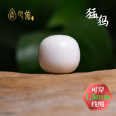 天然猛犸牙单珠散珠老型桶珠子单颗配珠隔珠顶珠星月菩提文玩配饰