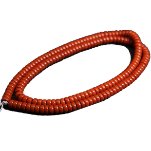 天然川料凉山南红手串108颗女本命年 四川瓦西料锦红多圈简约男款