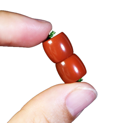 心佑南红蜜蜡直切桶珠星月配饰