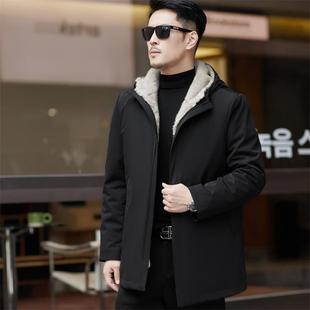 F绒男装 男加厚加可卸内胆极寒保派克暖服短款 休闲2115 新款 外 冬季