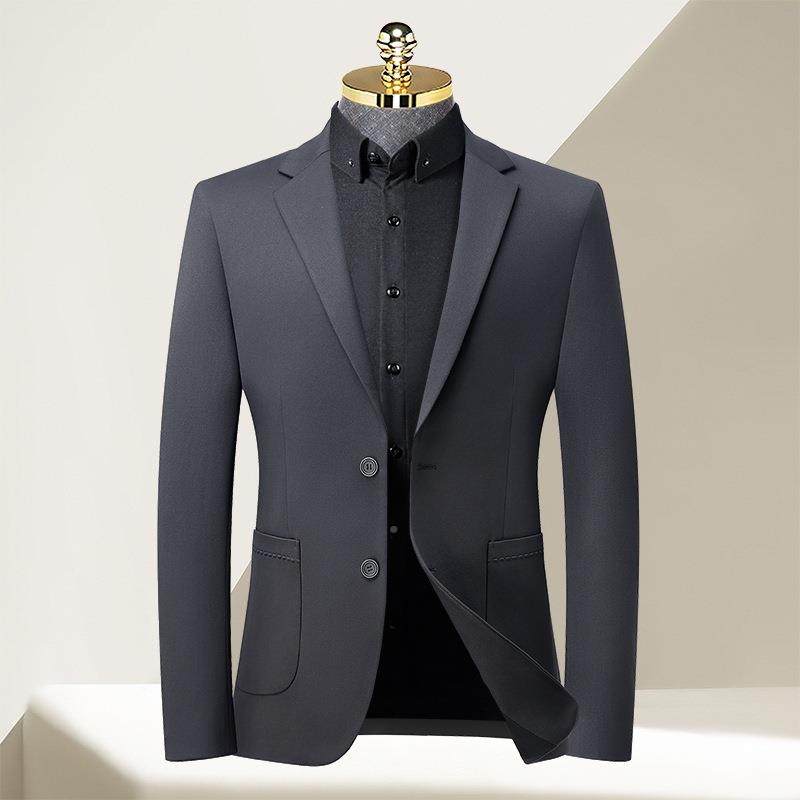 225秋冬新款男单西装外中青年士男装韩版休623-L闲潮流0修身小西