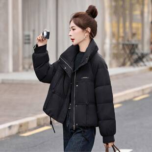 短款立领羽绒服女20搭5冬新款高级感小个子季ZAI9585S时尚百白鸭