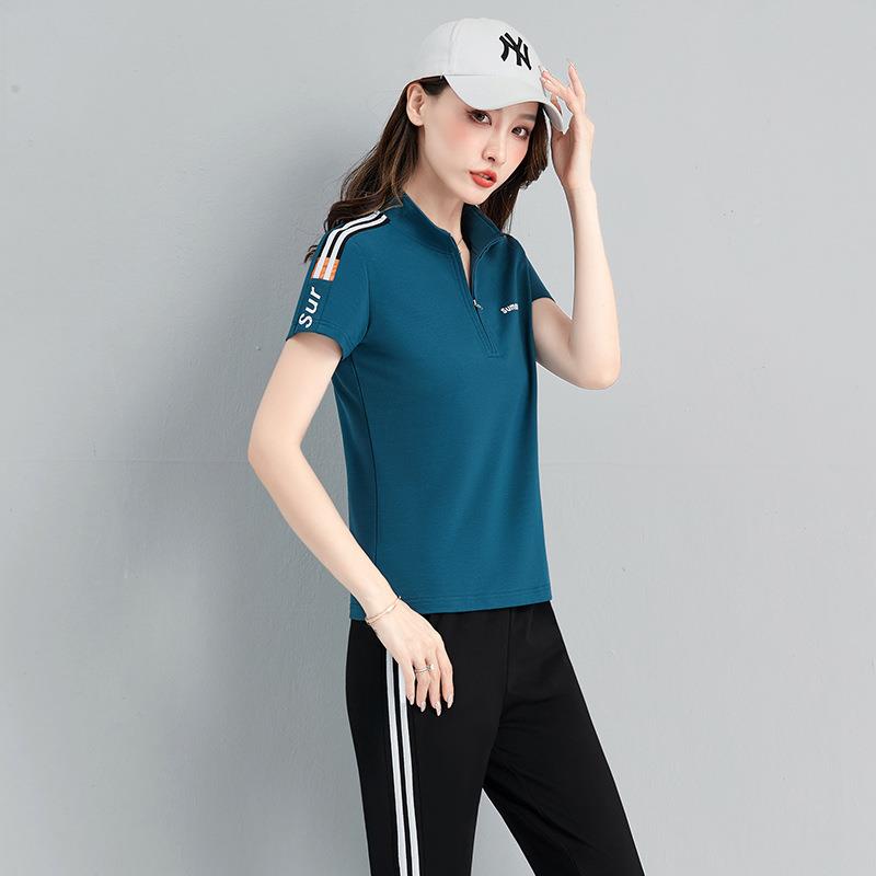 夏季新运款情侣动套装韩版男士运动69826699套装短休闲服两件袖套