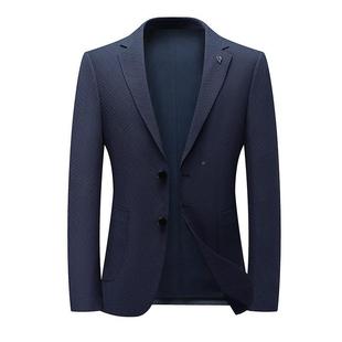 VIA套秋免烫抗皱 春男外士商务休闲西装 男装 高端轻薄西服新上衣款