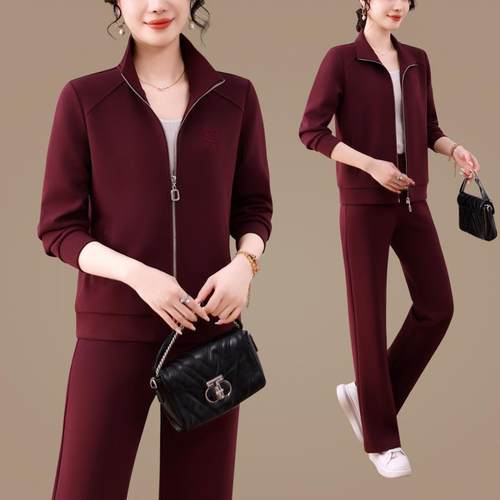 运动款套宽装女96729020春秋季2025新洋气大码休闲服旅游松时尚显