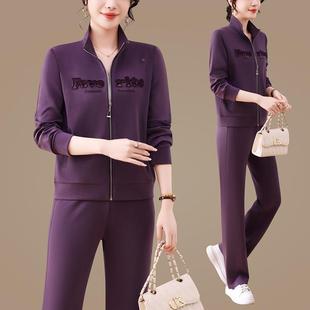 205春秋款 POL闲O领棉2感气健身训练跑968390 女运动休透两件套长袖
