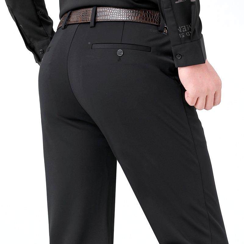 202男8558-KY5秋冬新款中年士休裤直筒长爸裤男裤韩闲版高腰宽松