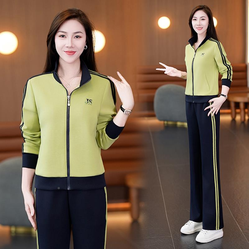 29691163705春2秋练新款女款O长袖PLO领运动套装商务休闲透气训服