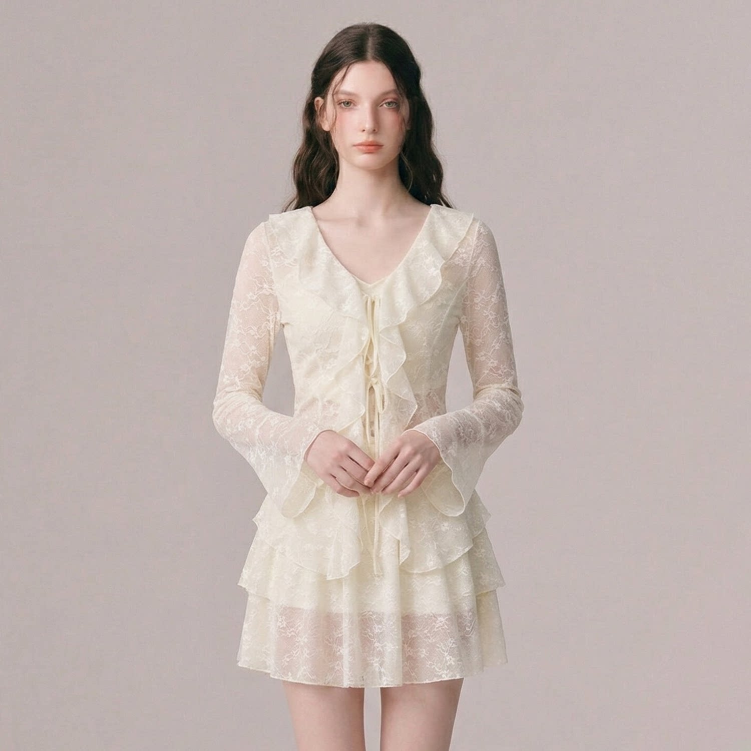 徐苏苏 纯欲风ins高级感2026新款泡温泉大码微胖显瘦分体式泳衣女