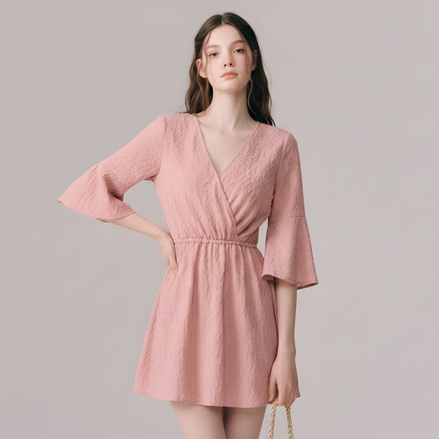 徐苏苏 ins高颜值高级感2026新款保守泡温泉三件套分体式游泳衣女