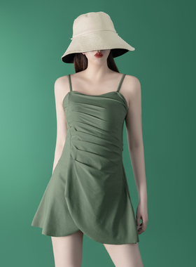 【仙灵女屋】气质小众高级感2025新款遮肚显瘦温泉保守连体泳衣女