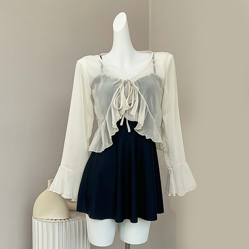 法式复古百搭雪纺小罩衫