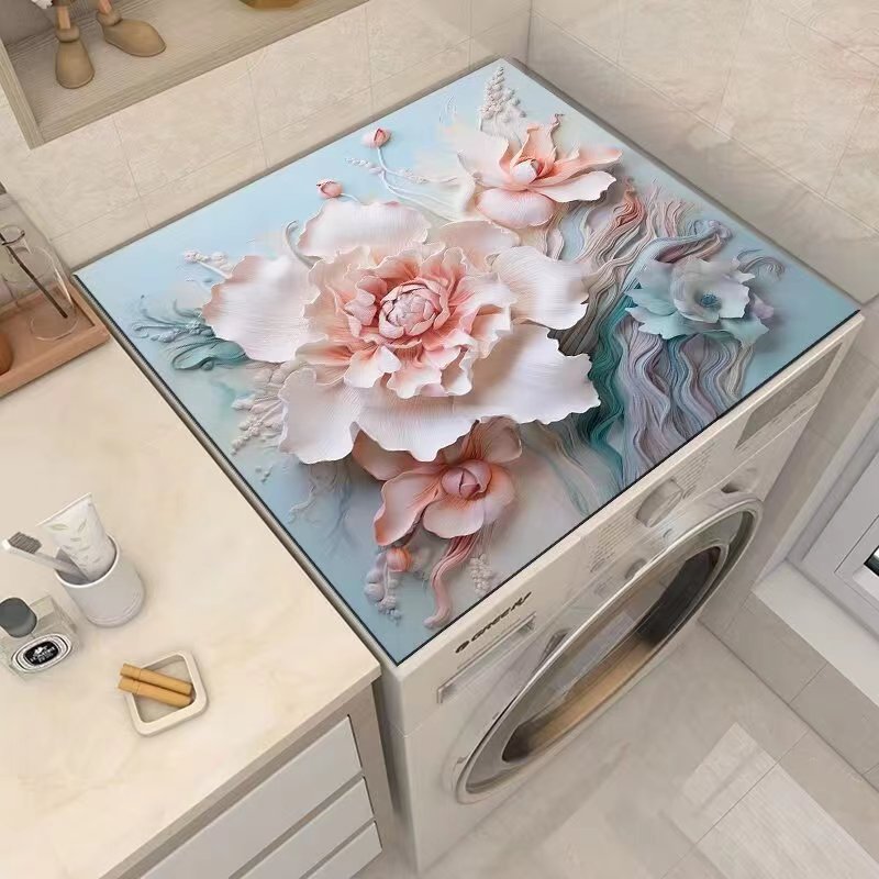 滚筒洗衣机盖垫吸水防晒冰箱盖布