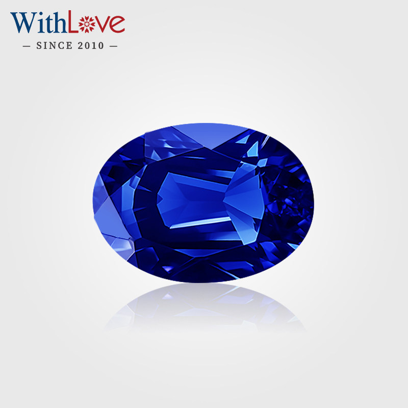 WithLove天然蓝宝石有烧皇家蓝矢车菊斯里兰卡马达裸石