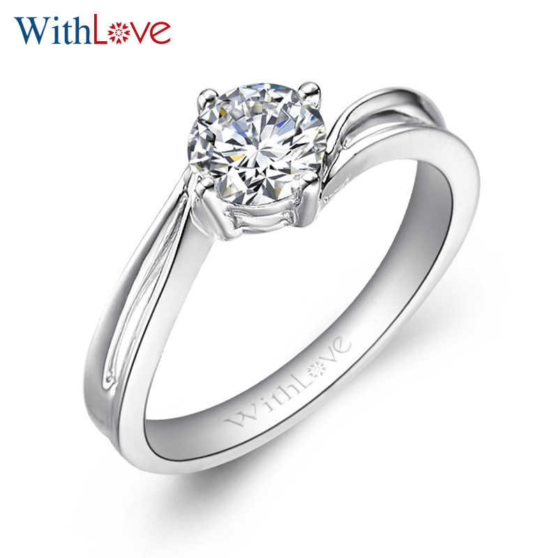 withlove唯爱品越 18k金0.5克拉钻石女戒 镂空结婚钻戒 真爱之吻