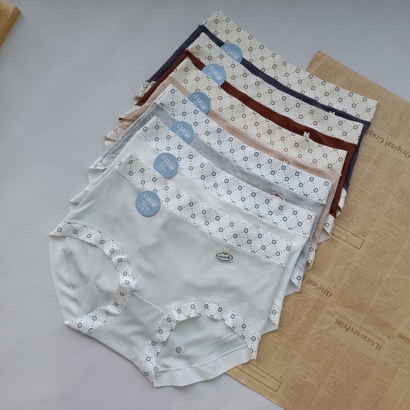 大版能穿到160斤 透气性感螺纹高腰抗菌包臀无感无痕三角内裤女生,女士内衣/男士内衣/家居服,女三角裤,淘宝优惠券,粉丝福利购,淘宝优惠卷