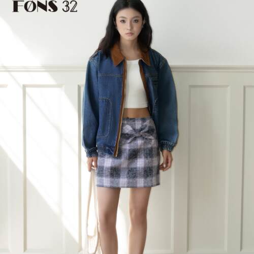 FONS32牛仔夹克复古巴恩风短外套