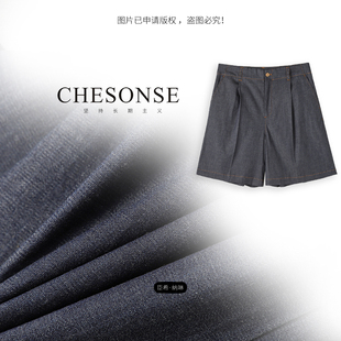 休闲百搭薄款 芝家 夏季 女1320 牛仔短裤 CHESONSE 芝禾 罗马假日