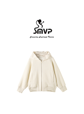 【SMVP】【命运罗盘】雅家 休闲纯色连帽灯笼袖羊毛短外套女6064