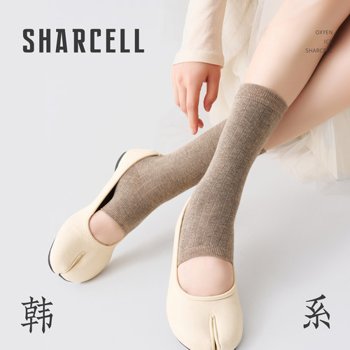 半掌袜踩脚袜露趾腿套堆堆袜