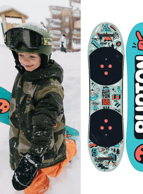 美国伯顿单板滑雪burton儿童滑雪单板固定器小童初学套装含固定器