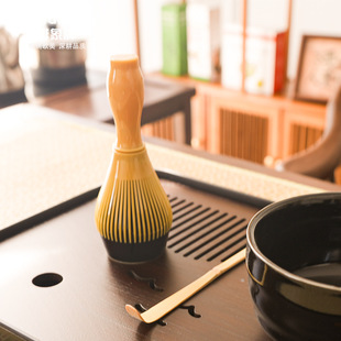亚马逊PP塑料茶筅百本立注树脂八十本立茶筅立紫竹百本立抹茶刷